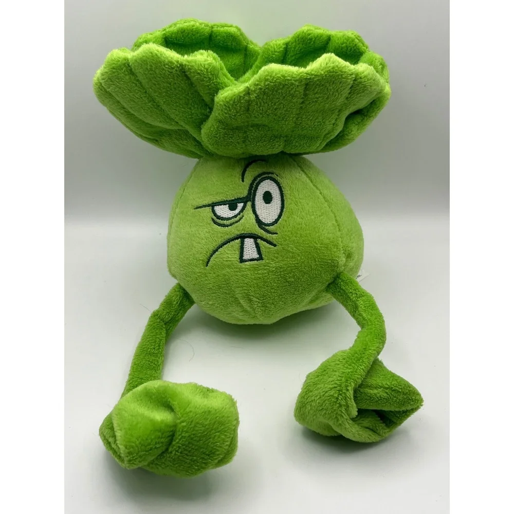 Plants vs Zombies Bonk Choy Plush Green Stuffed Toy Electronic Arts 2014 PvZ